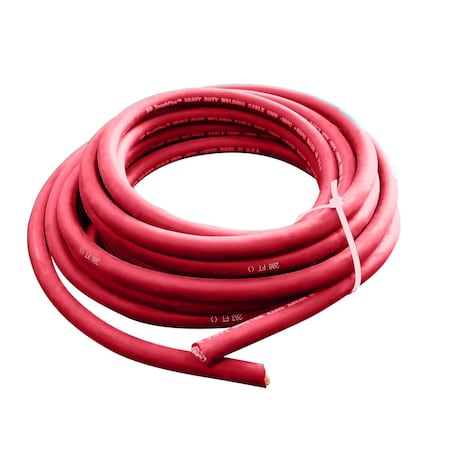 Kalas Wire 50' Wc 2/0 1235B Toughflex Epdm Welding Cable, Red 2/0-50-RED